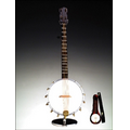 Banjo Miniature with Stand & Case 9"H